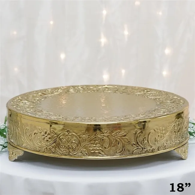 18" Gold Cake Stand