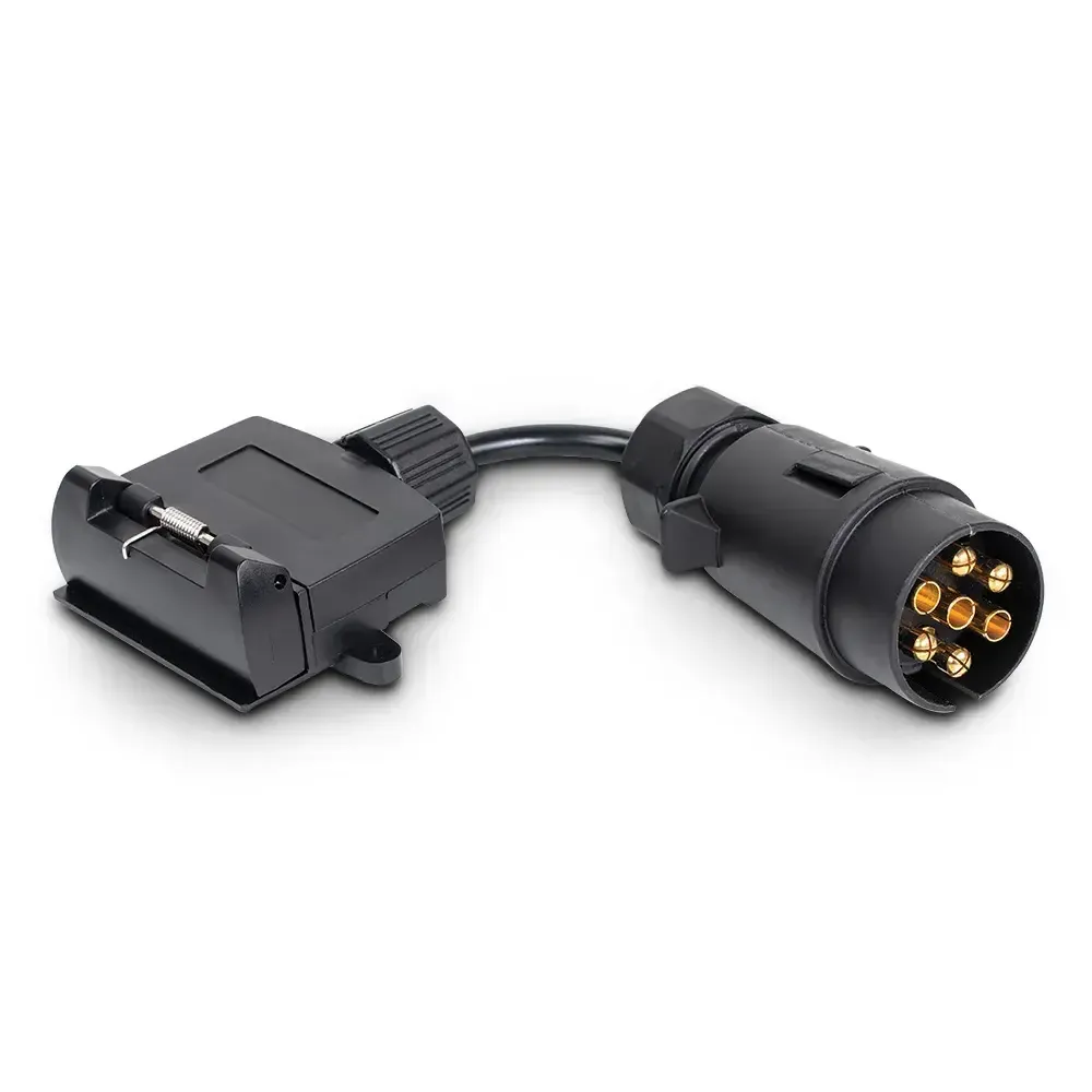 7 Pin Round Plug to 7 Pin Square Socket