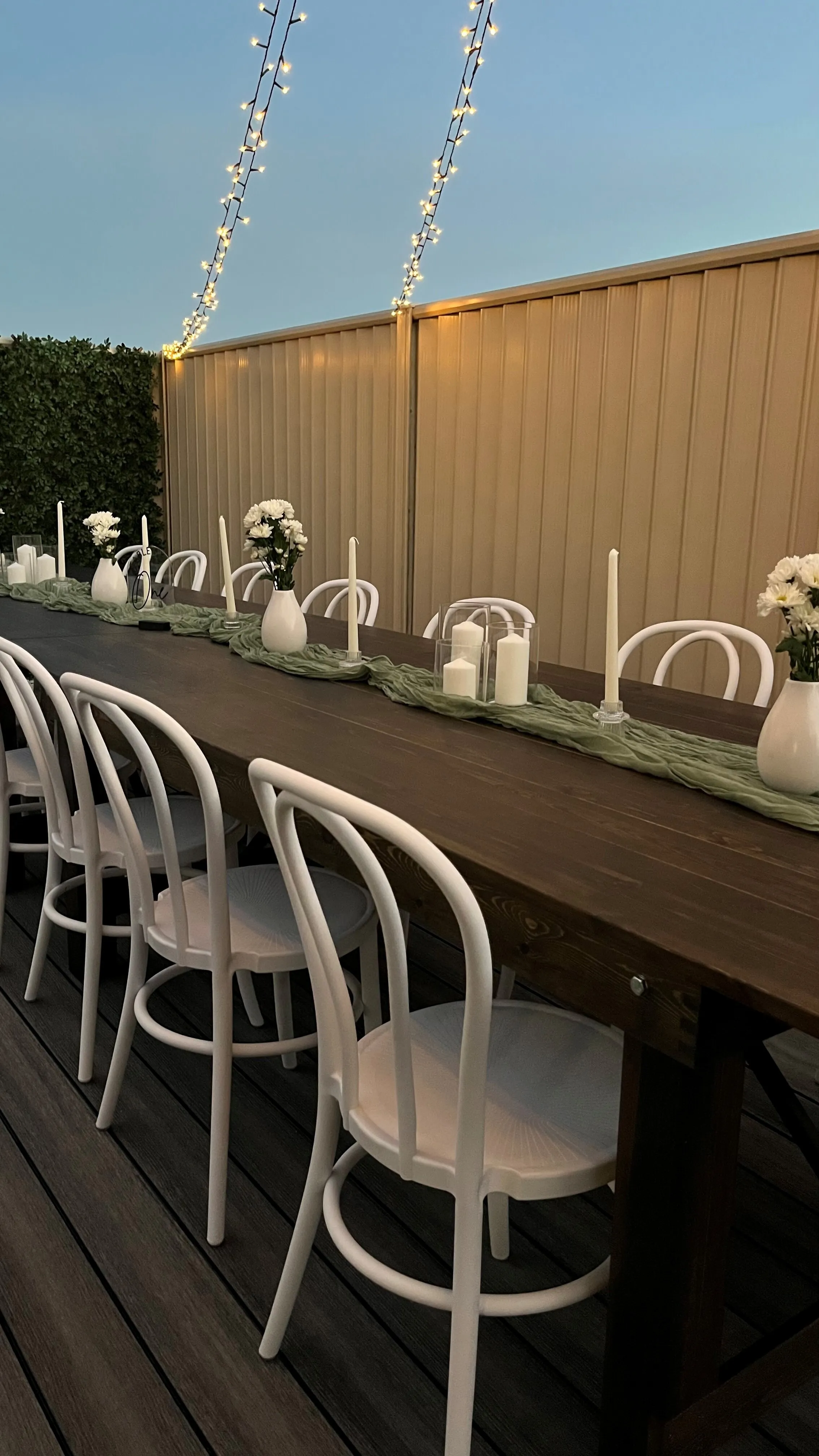 Feasting Table & Chair Package – 48 Guests