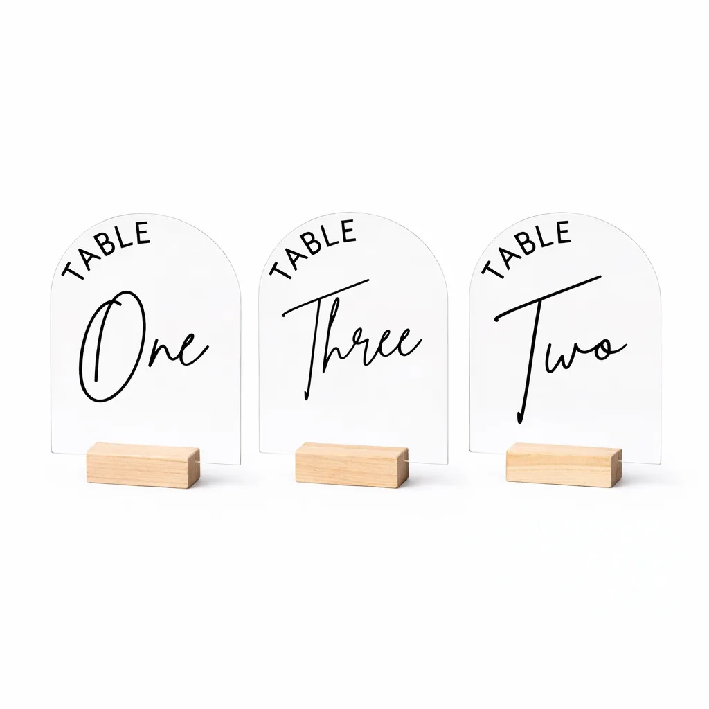 Acrylic Table Numbers
