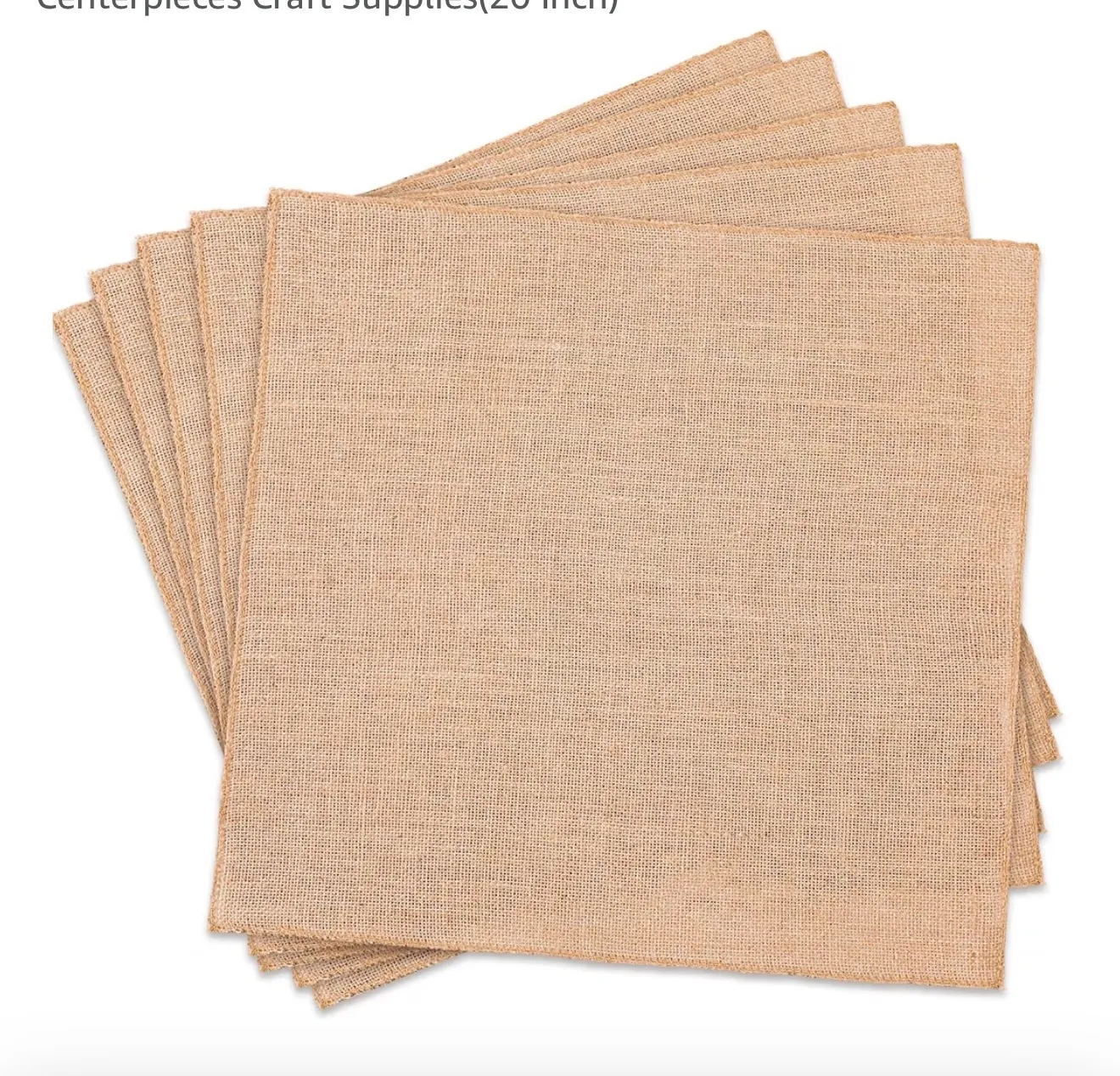 Burlap Squares