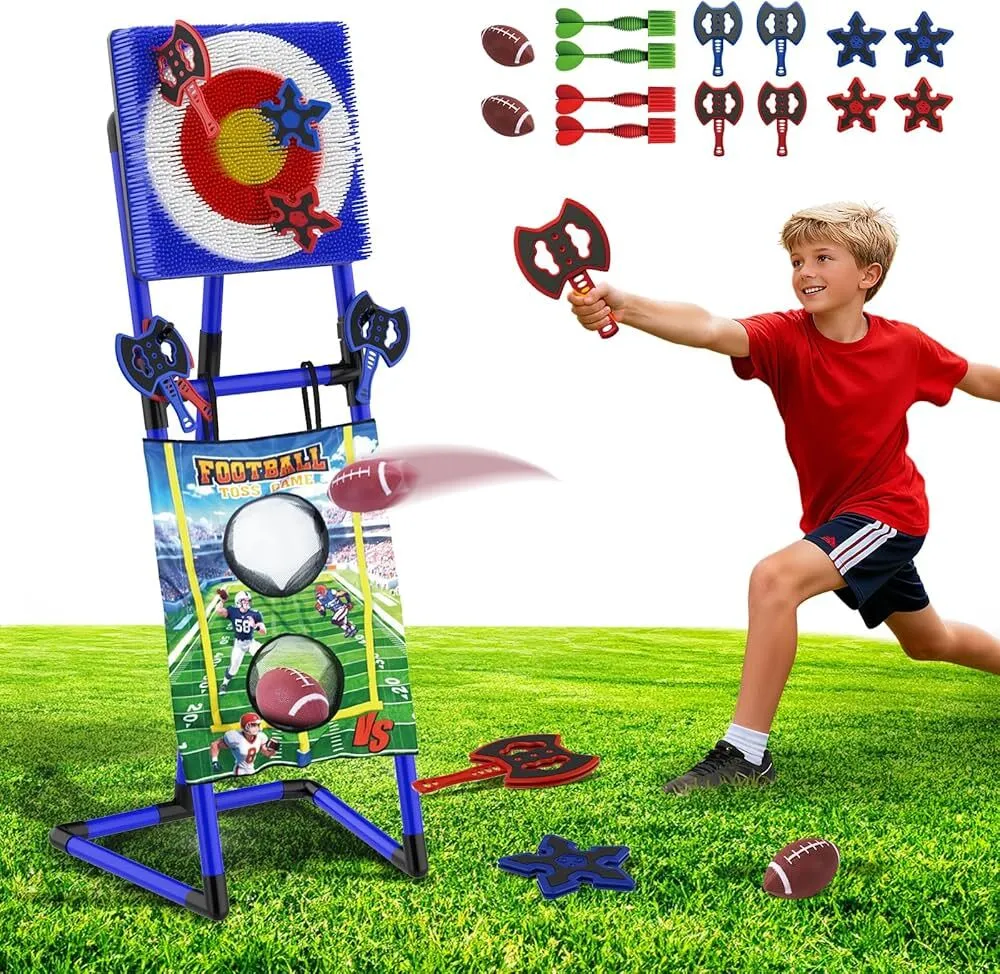 2 in 1 Axe and Football Throwing