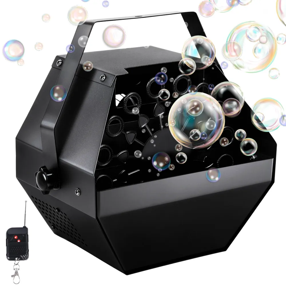 1L High-Capacity Automatic Bubble Machine with 45ft Remote