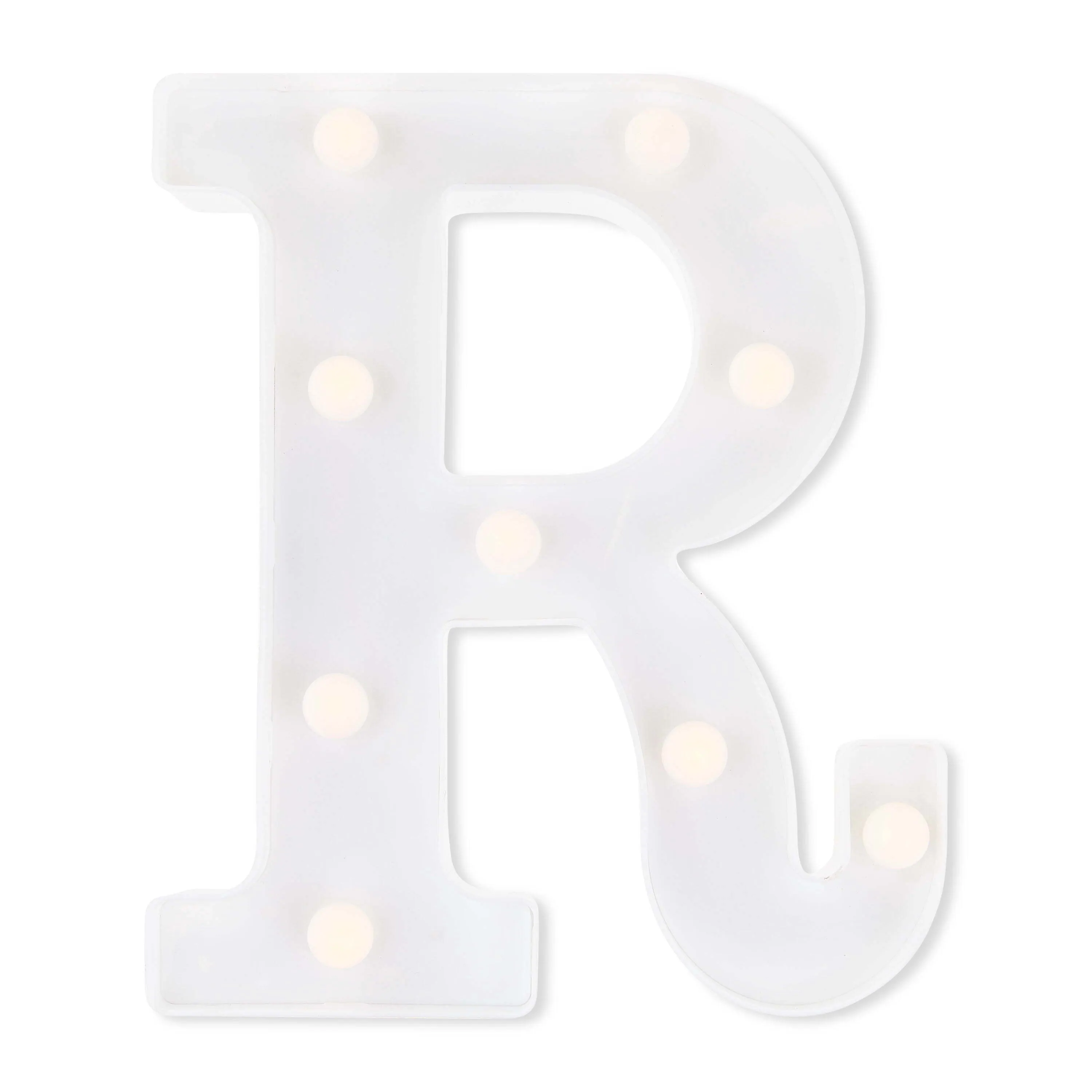 Letter R Marquee Light Up 8 Inches High