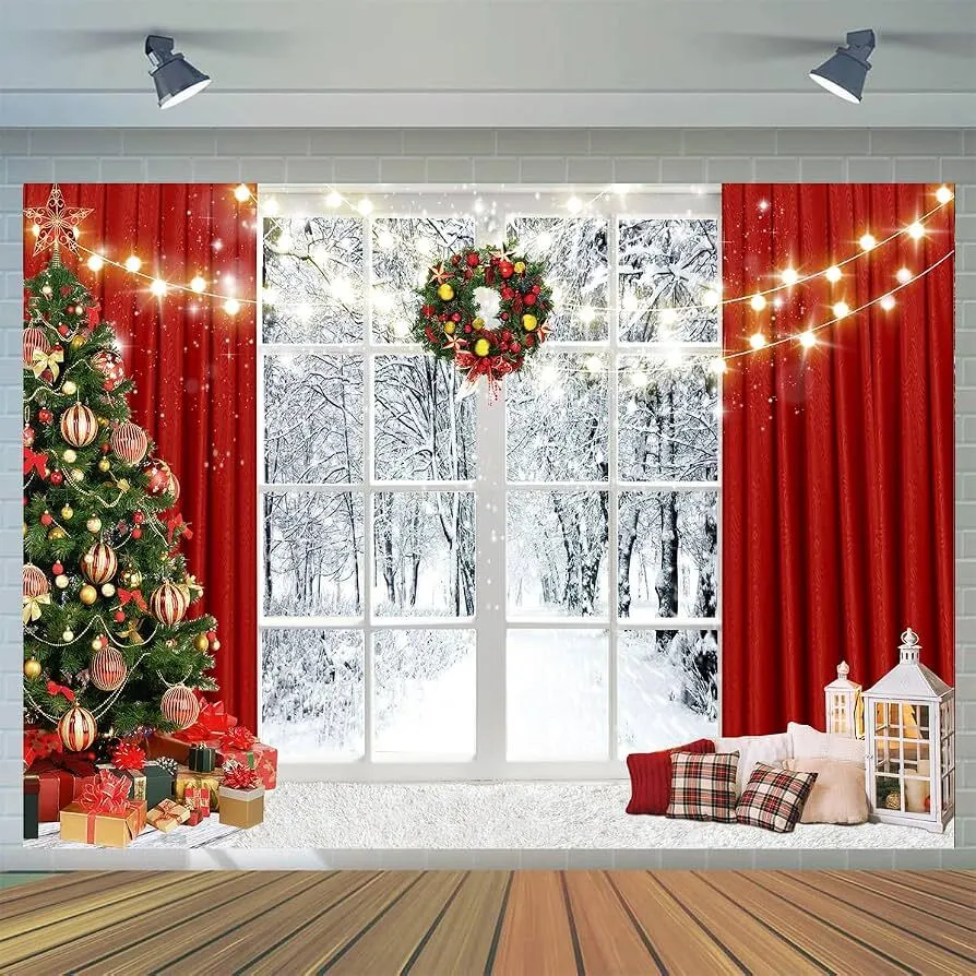 10X8FT Christmas Photography Backdrop 