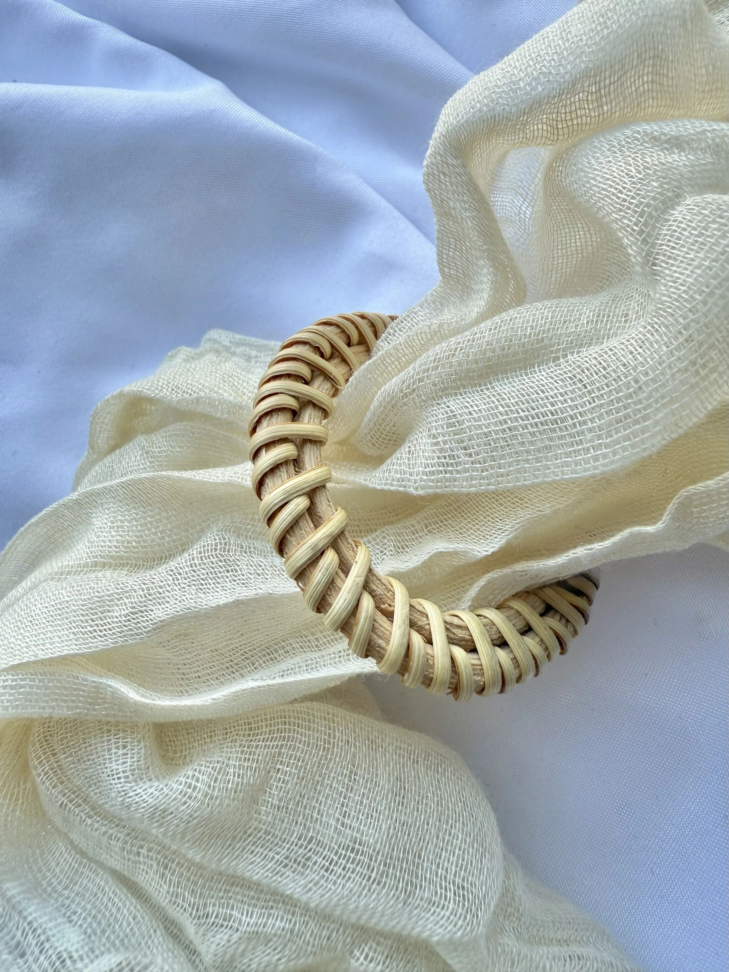 Boho Rattan Napkin Rings