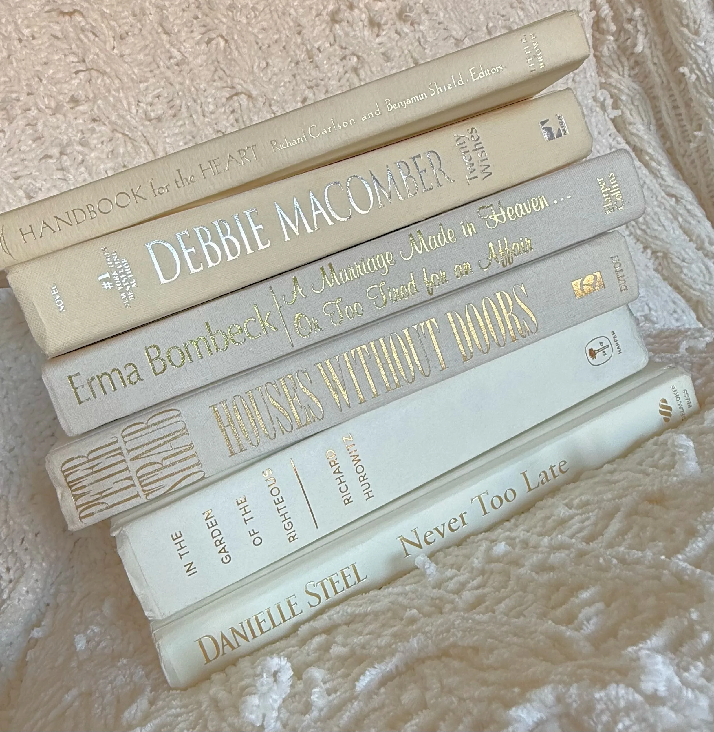 Set of Six Aged Hardcover Beige Books