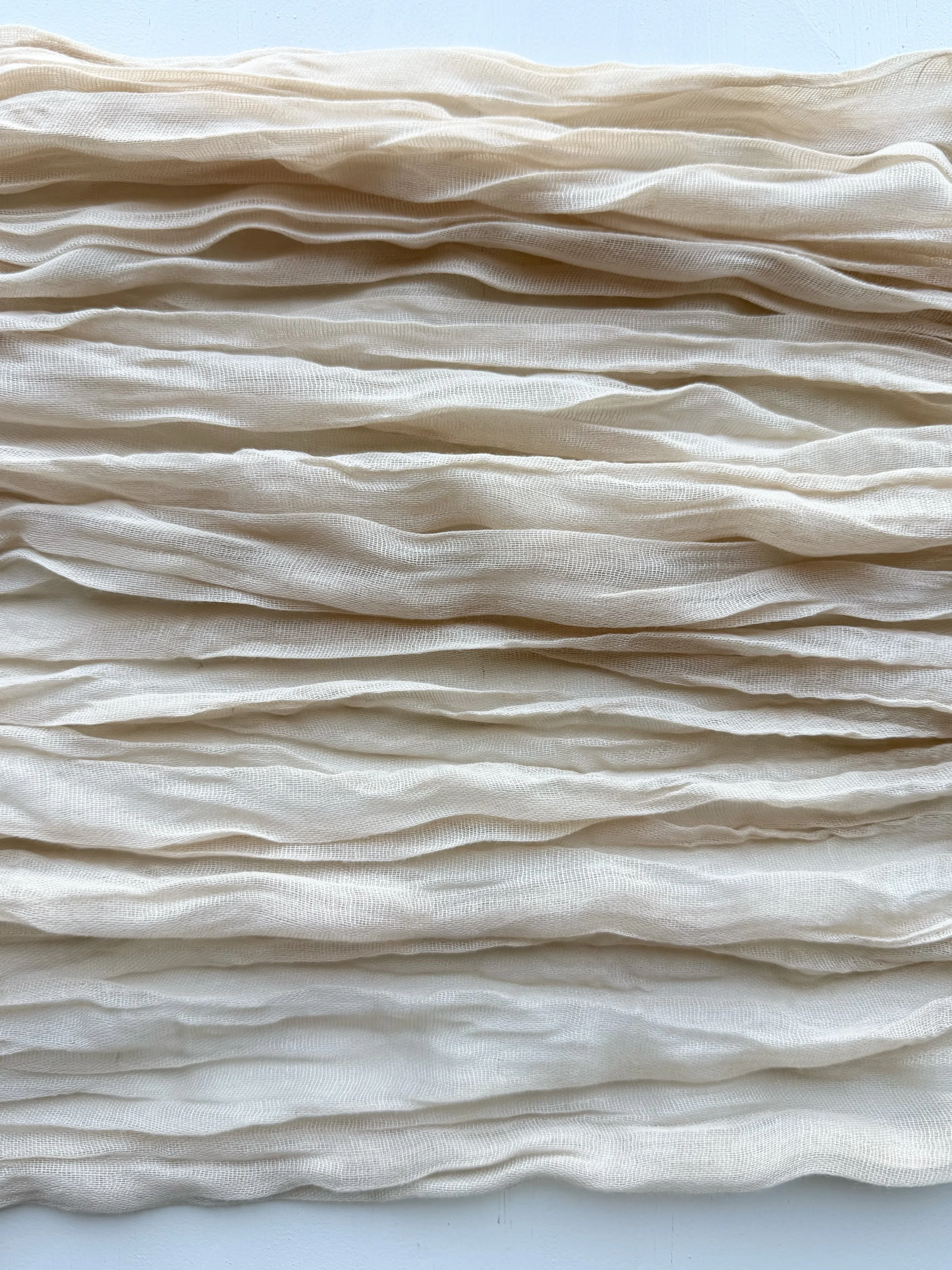 13' Neutral Cheesecloth Table Runners - Extra Long + Slim