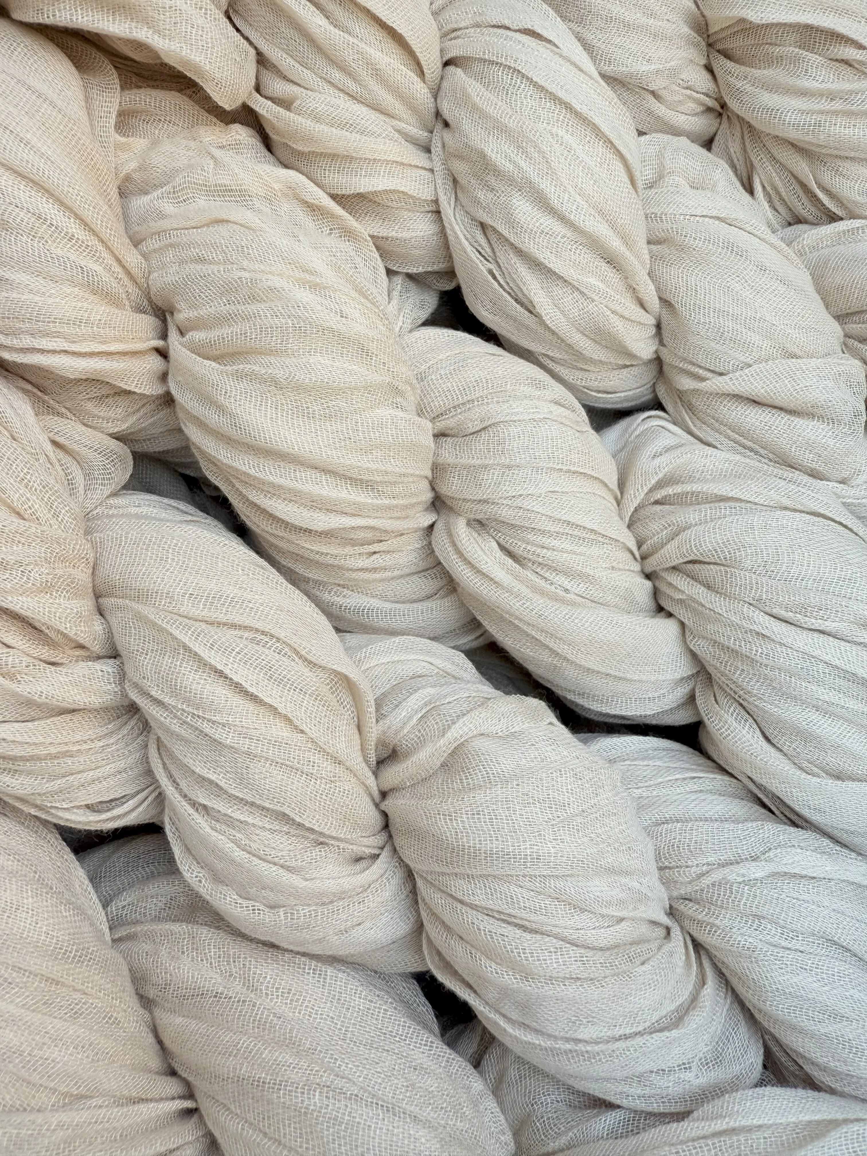 13' Neutral Cheesecloth Table Runners - Extra Long + Wide