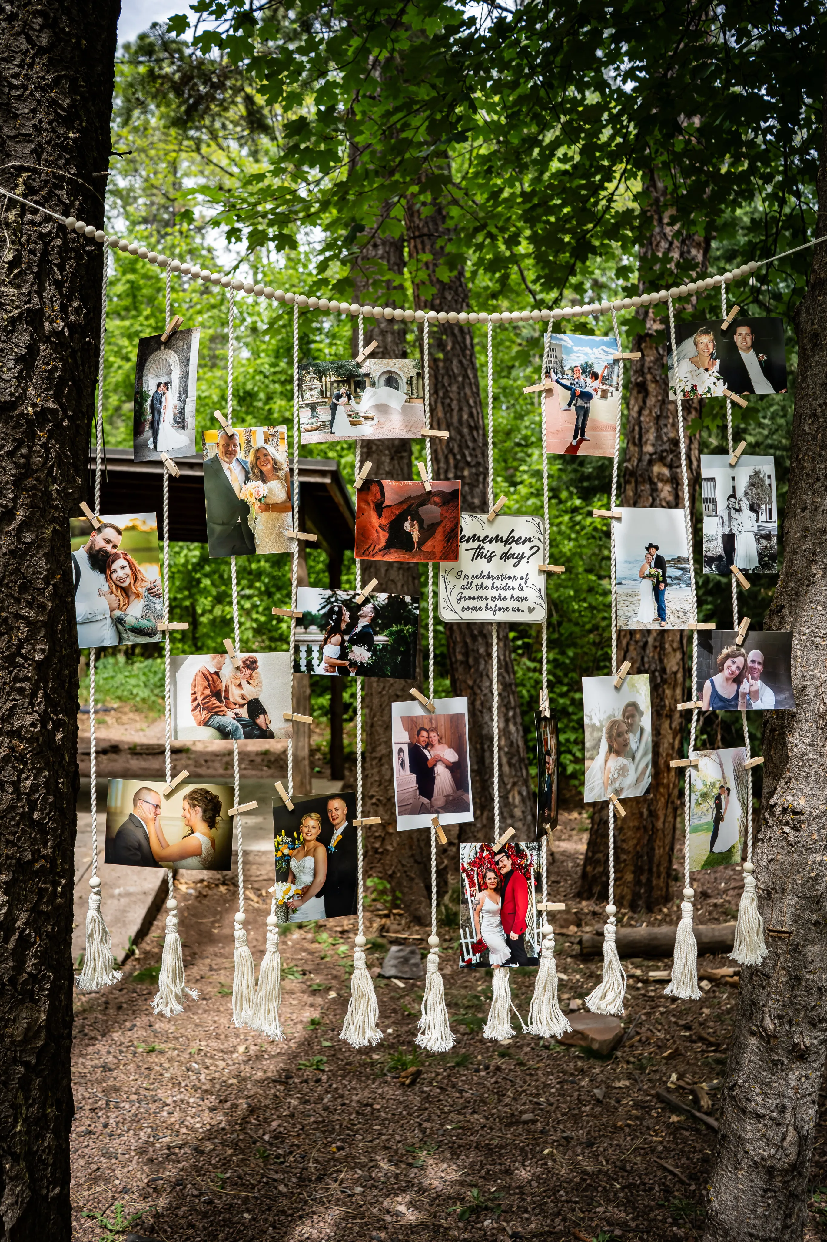 Boho Macramé Photo Display