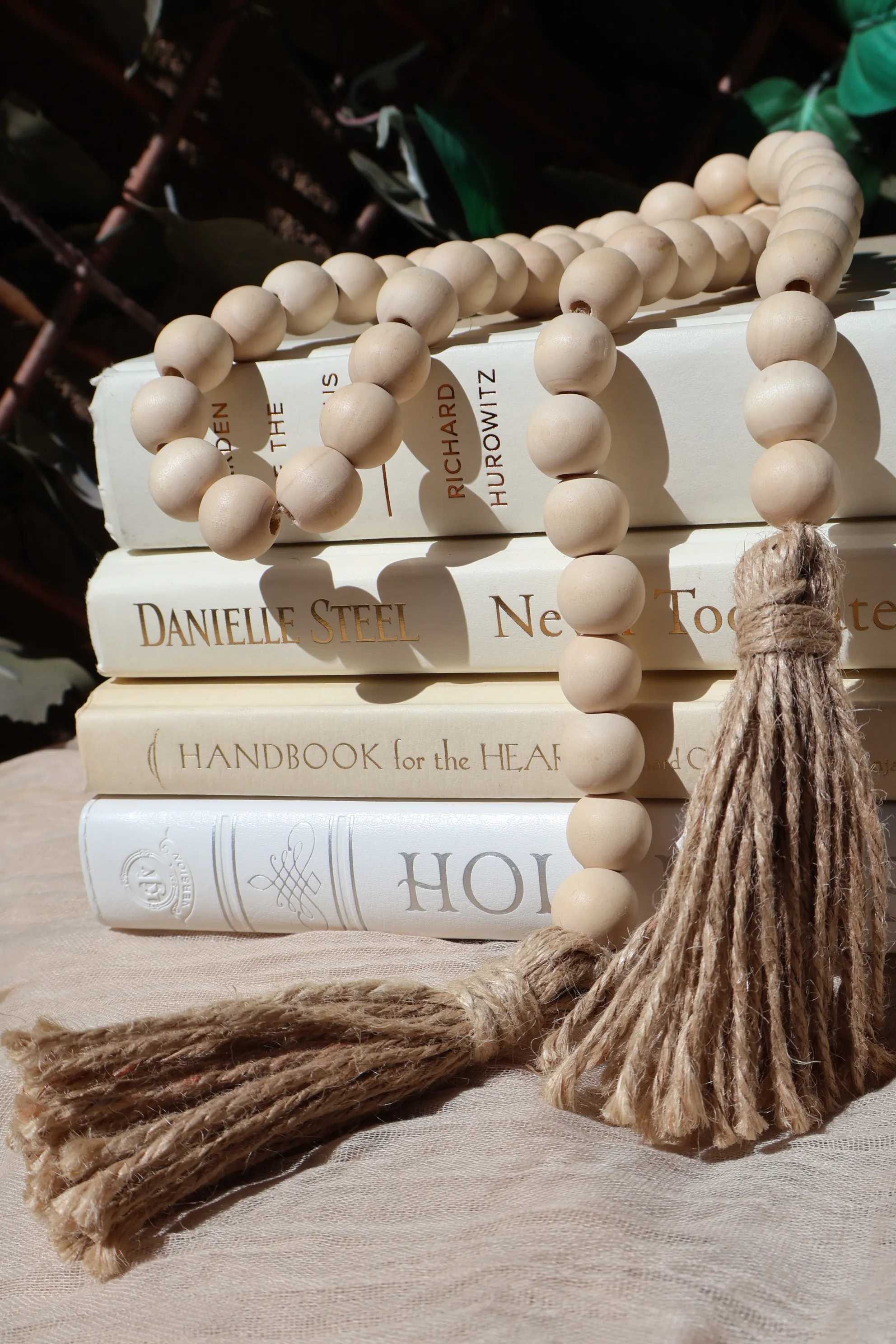 Wooden Farmhouse Bead Garland