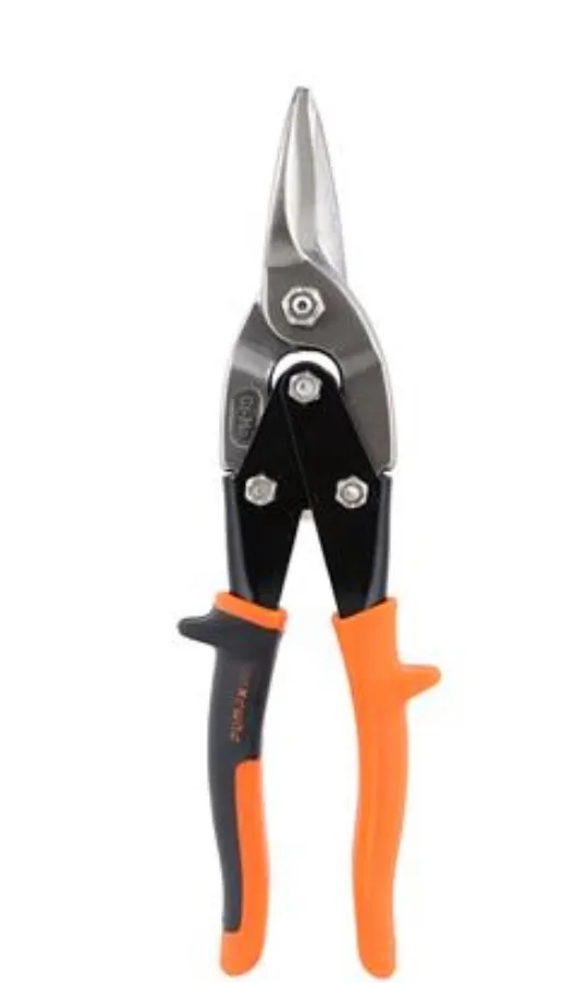 STRAIGHT CUT AVIATION SNIPS 10 INCH (PUMPKIN)