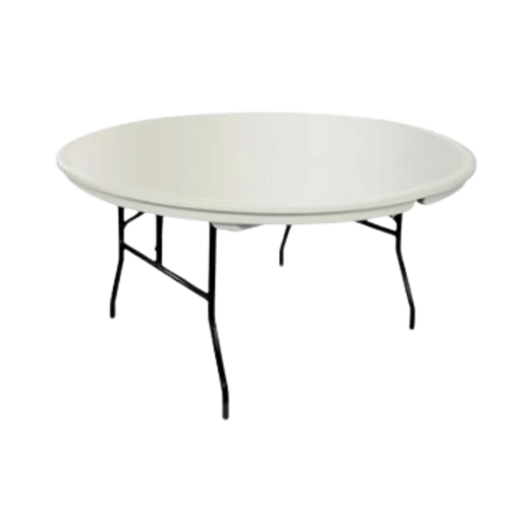 60" Round Folding Table for 8 to 10 persons