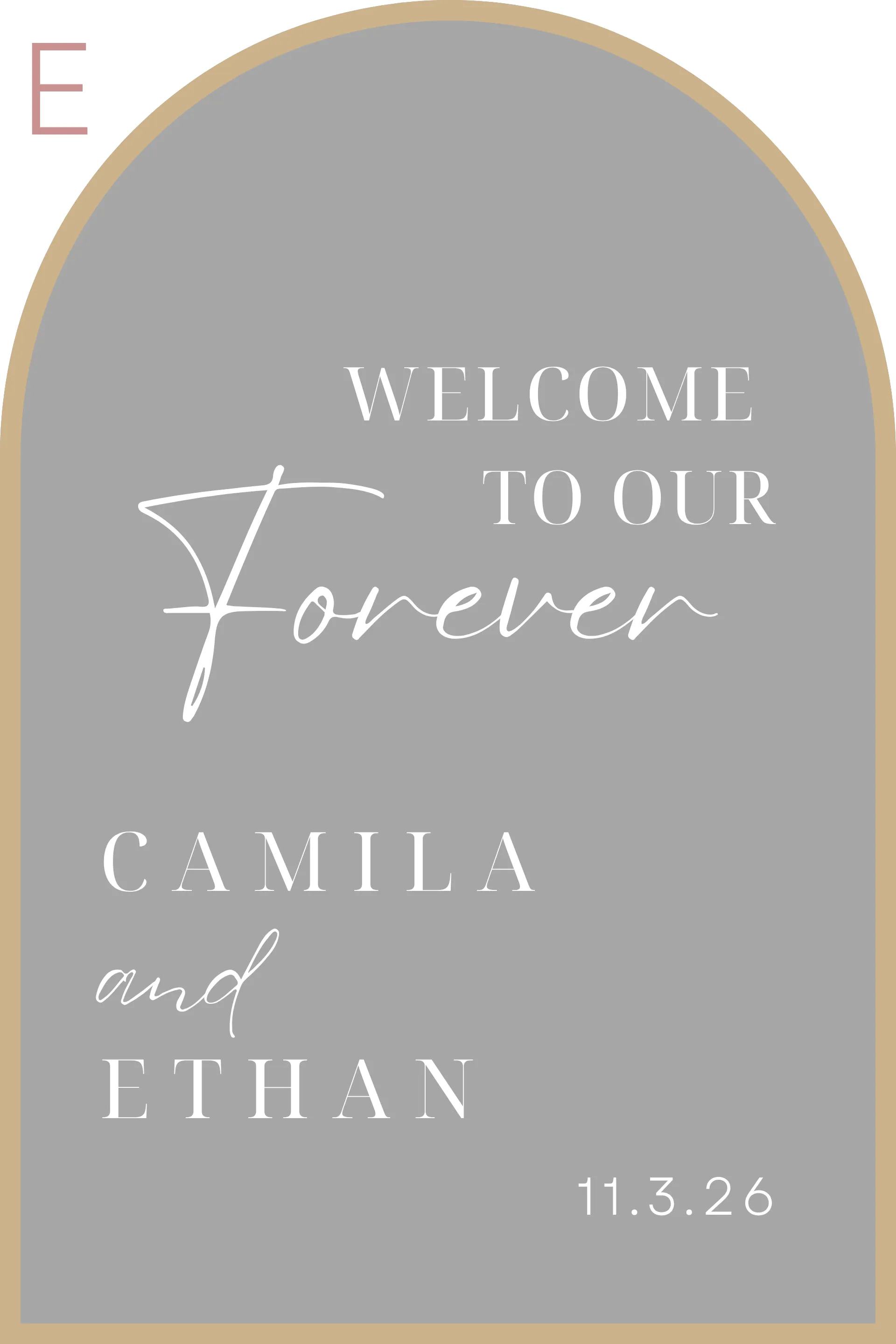 Custom Wedding Decal E