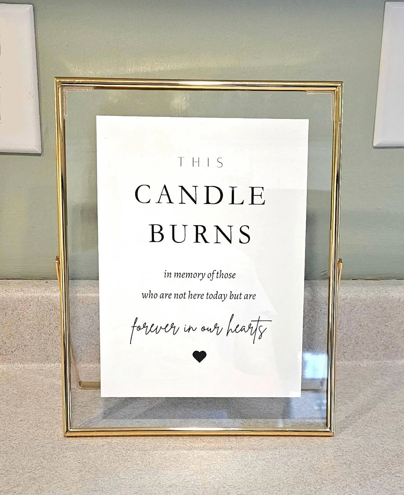 8x10 Modern Custom Simple Sign