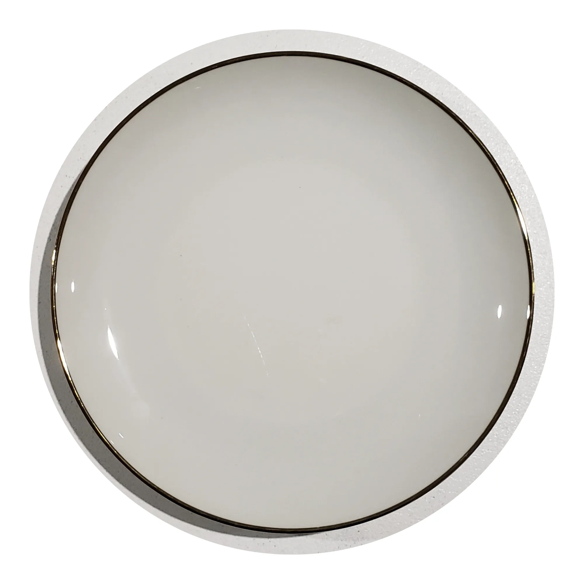 Silver Trim Dinner Plate