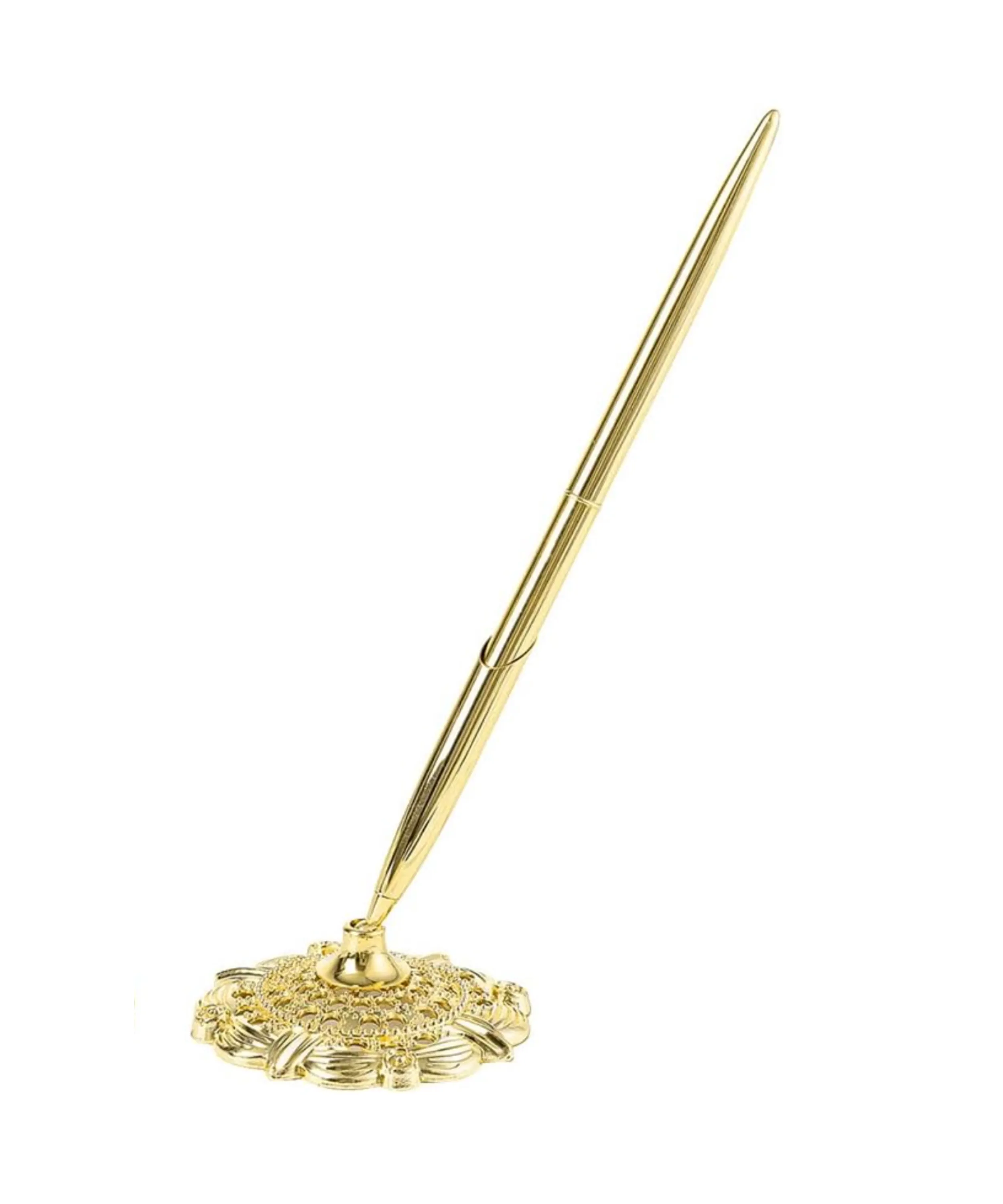 Gold Guestbook Pen with Stand