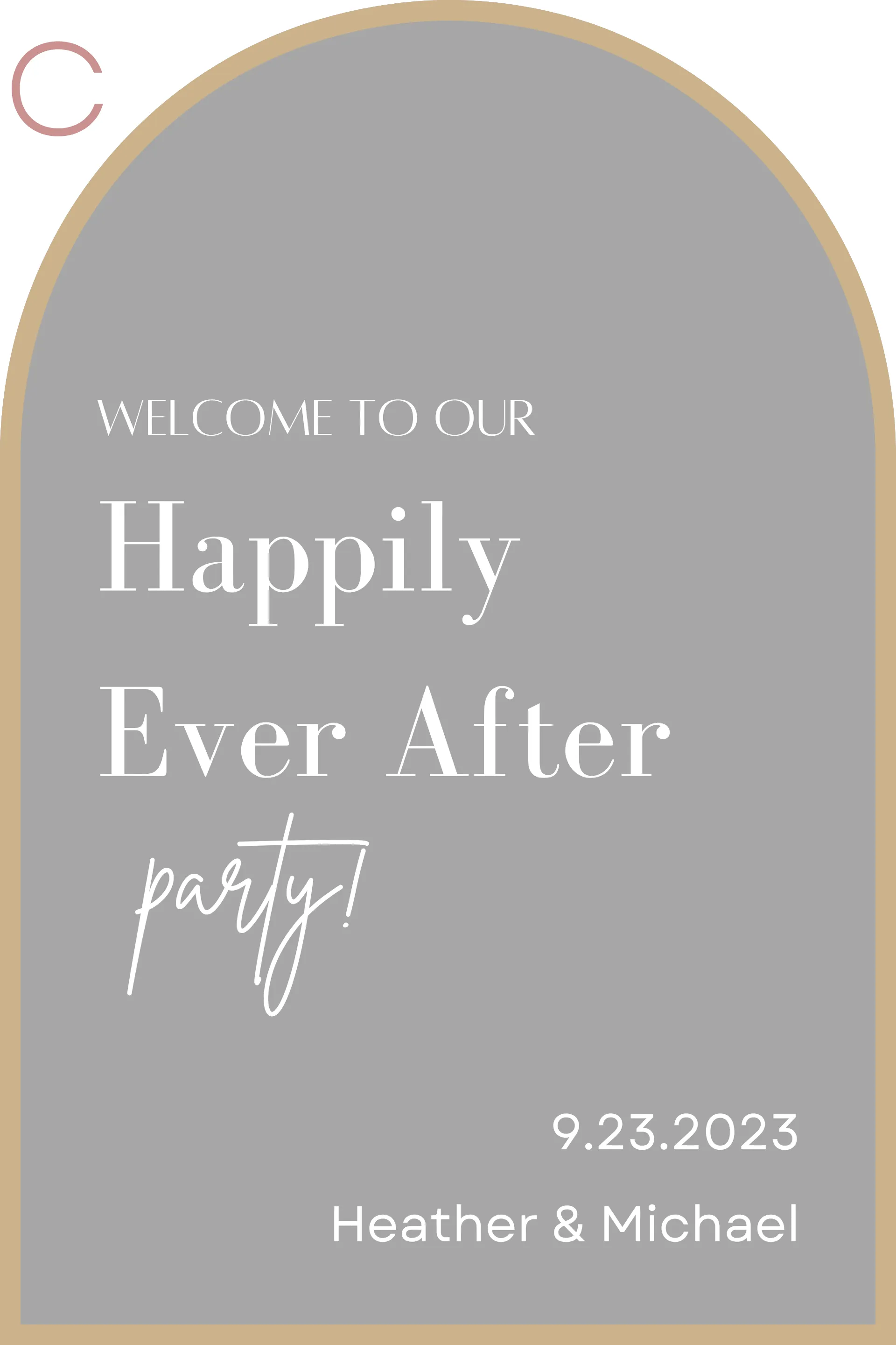 Custom Wedding Decal C