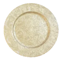 Elaborate Gold Charger