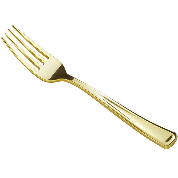 Plastic Gold Fork