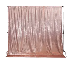 Rose Gold Sequin Wall