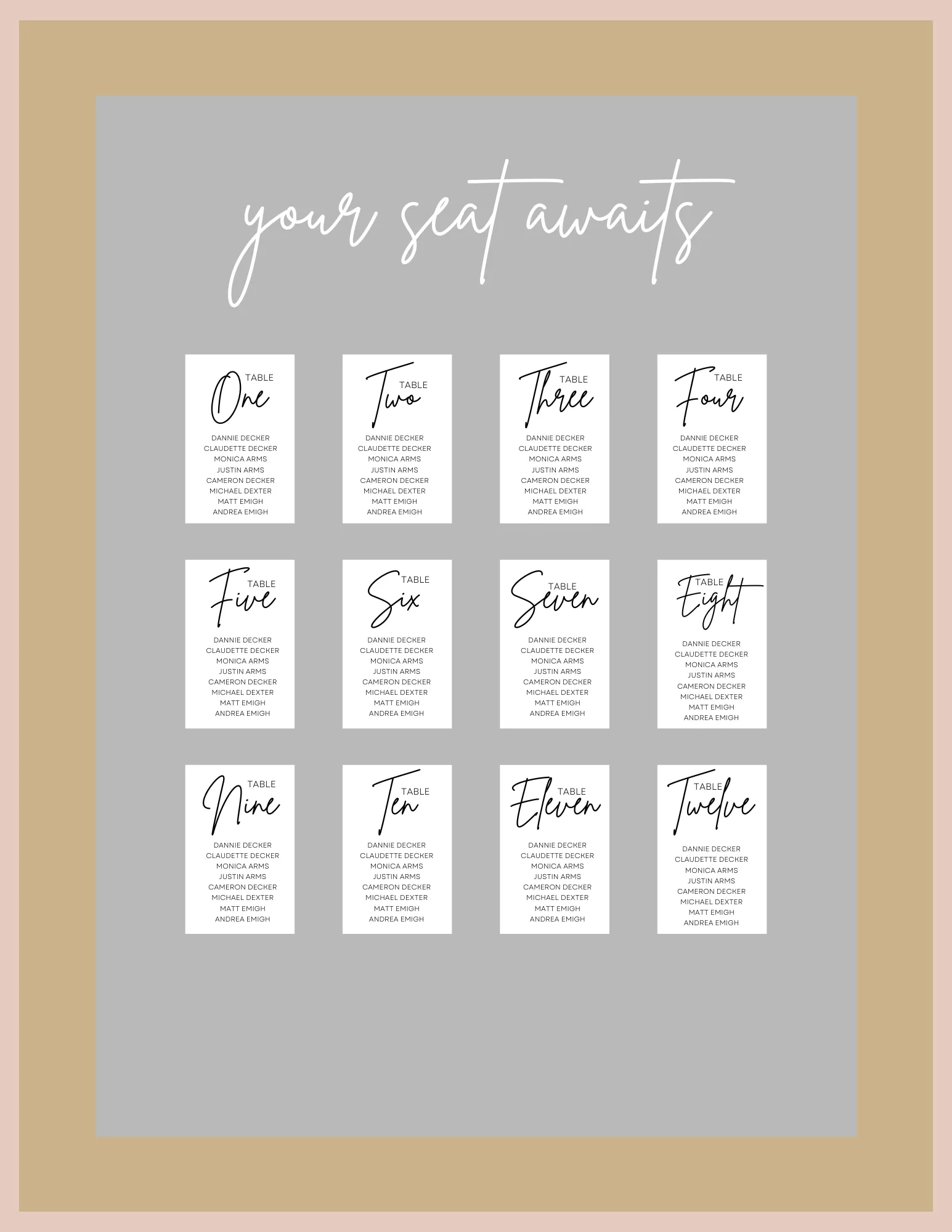 "your seat awaits" Decal