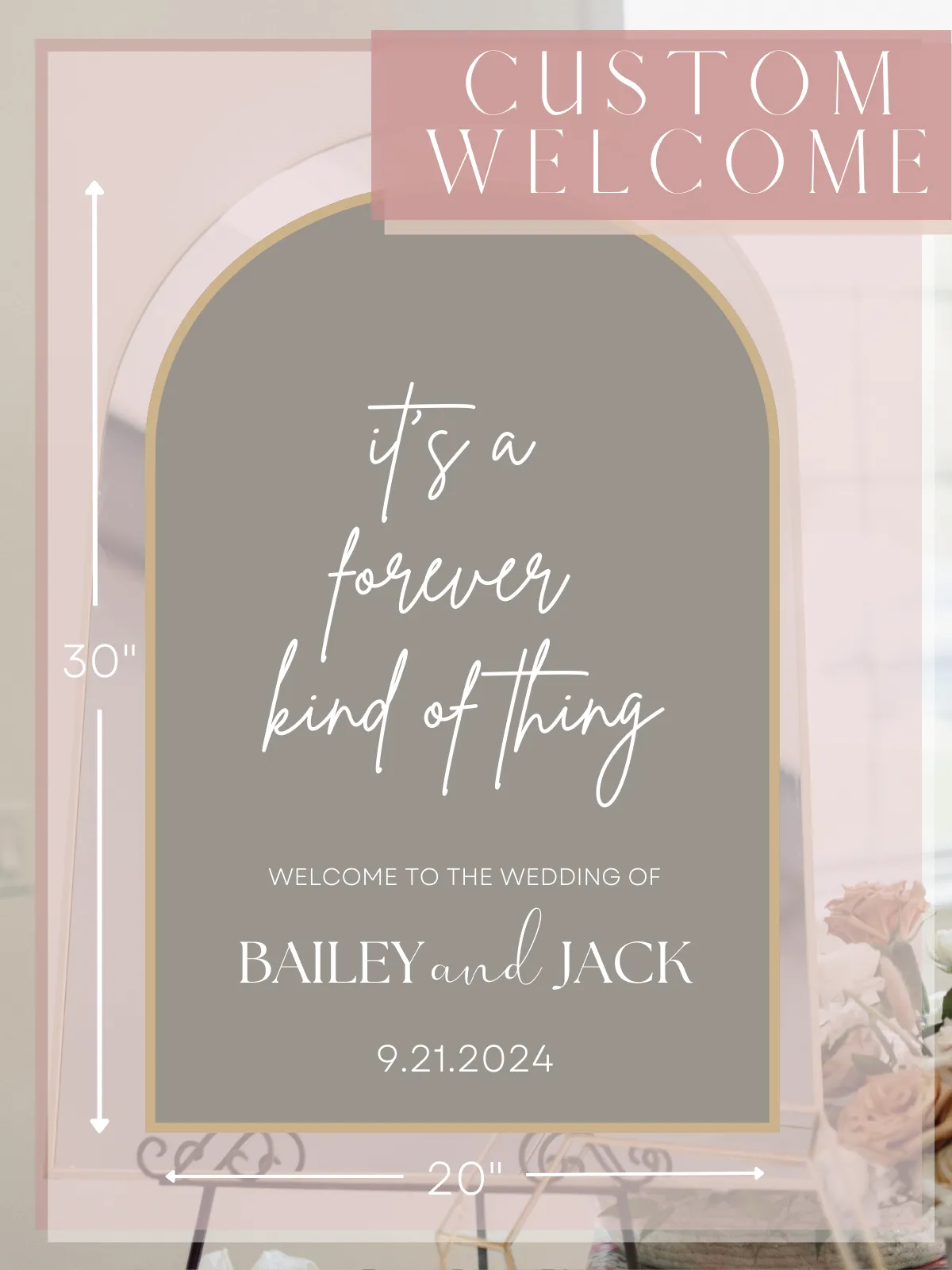 Welcome Sign Decal