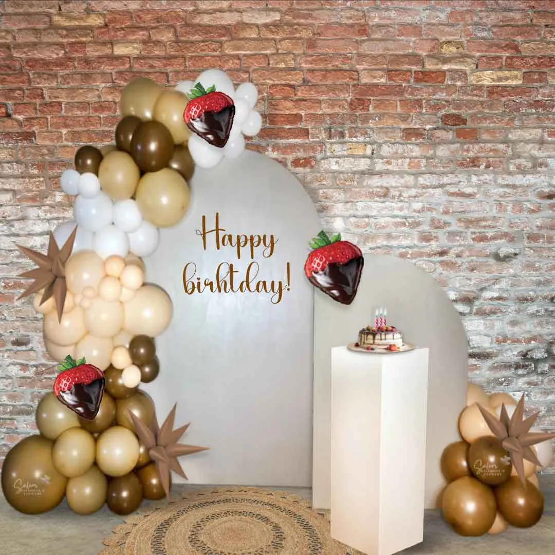 Two Panel Backdrop with Balloon Art