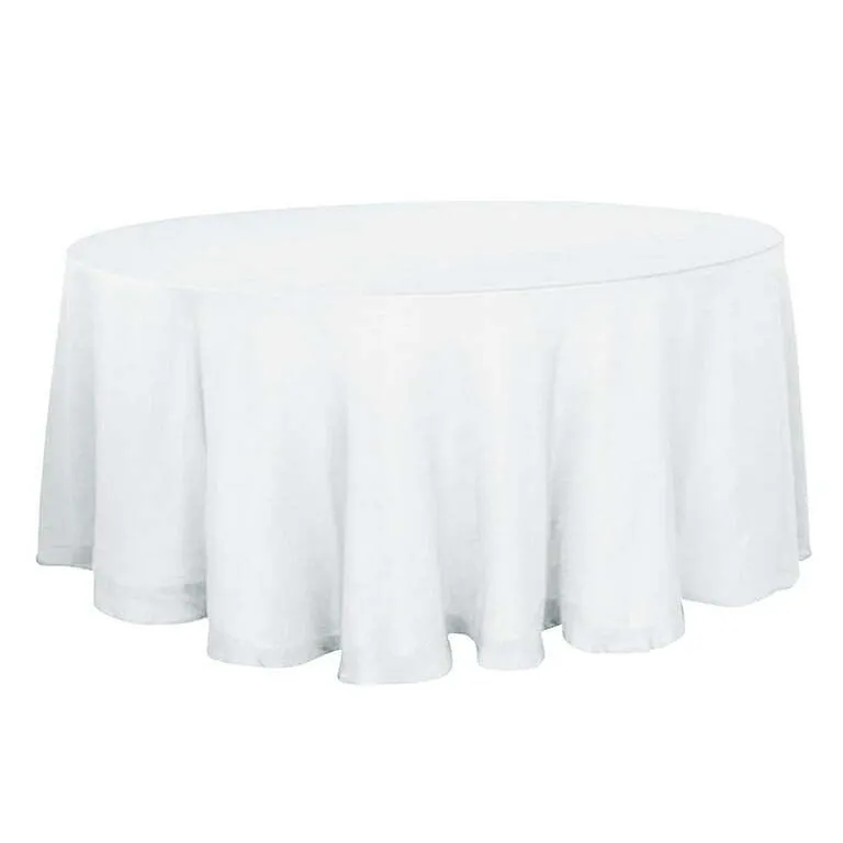 120" Premium White Tablecloth