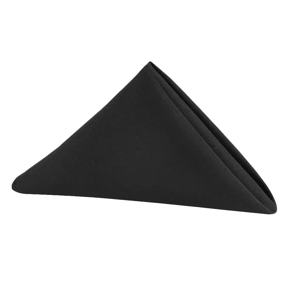 20″ × 20″ Black Polyester Napkin Rental