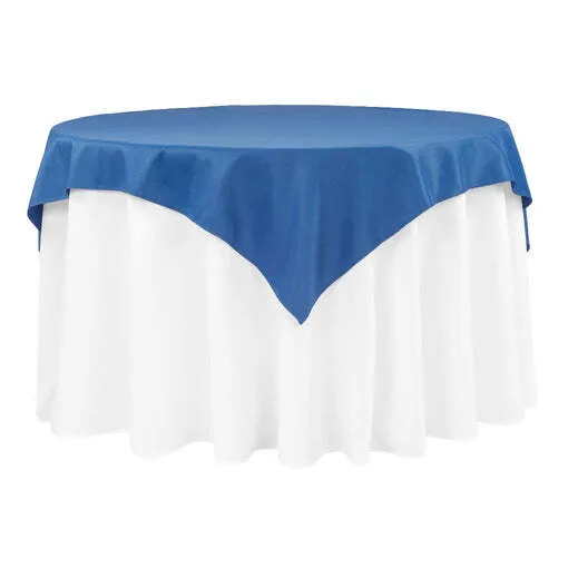 Polyester Square 54" Overlay/Tablecloth - Royal Blue
