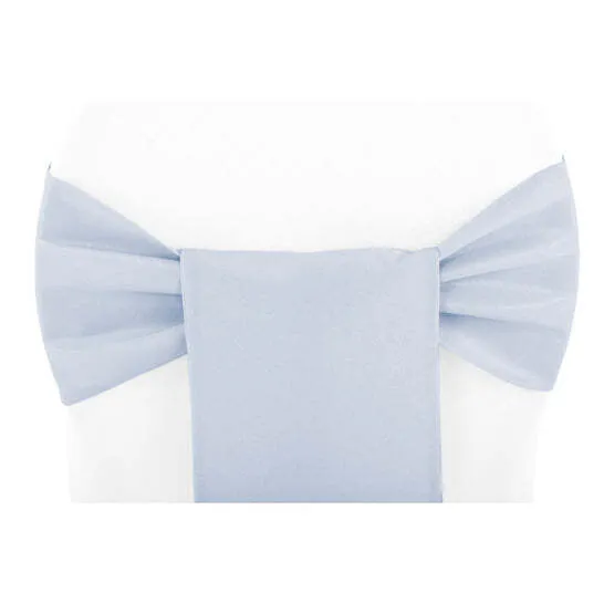Polyester Chair Sash/Tie - Dusty Blue
