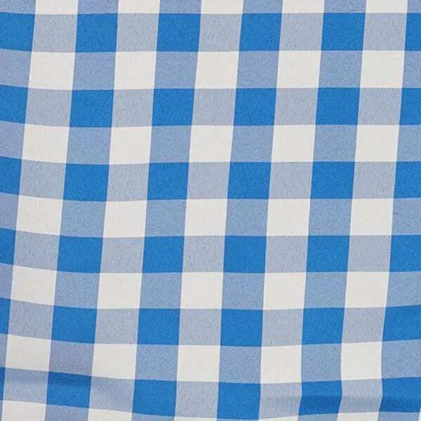 8' BLUE/WHITE PICNIC Rectangular Linen