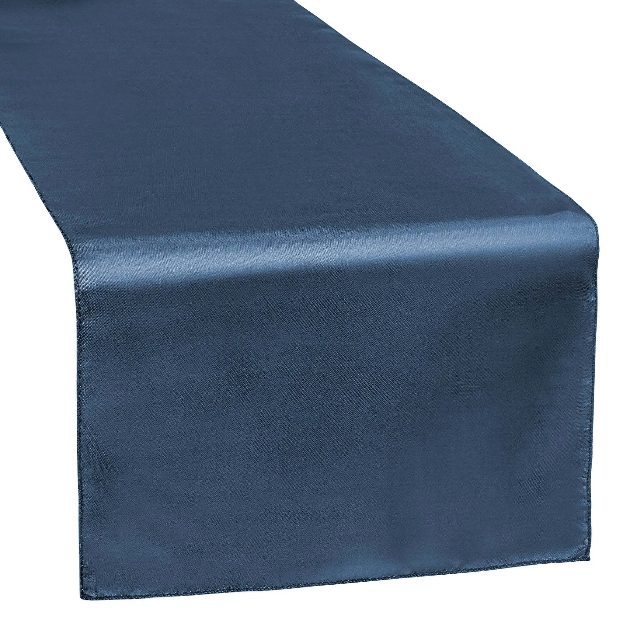 Satin Table Runner - Navy Blue