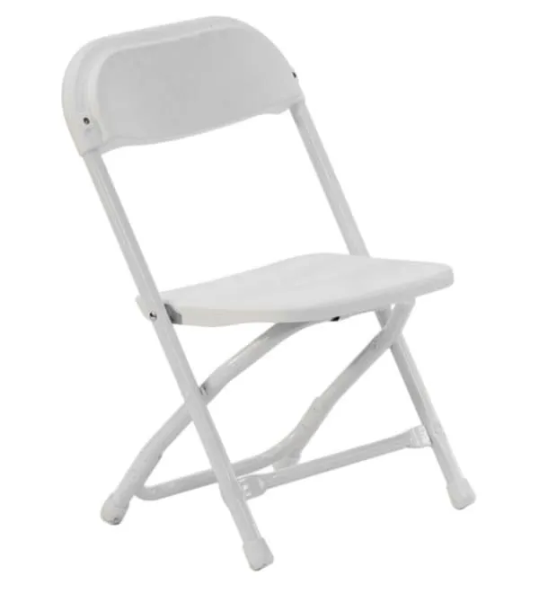 Child White Folding Chair