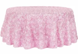 Medium Pink Rosette Satin