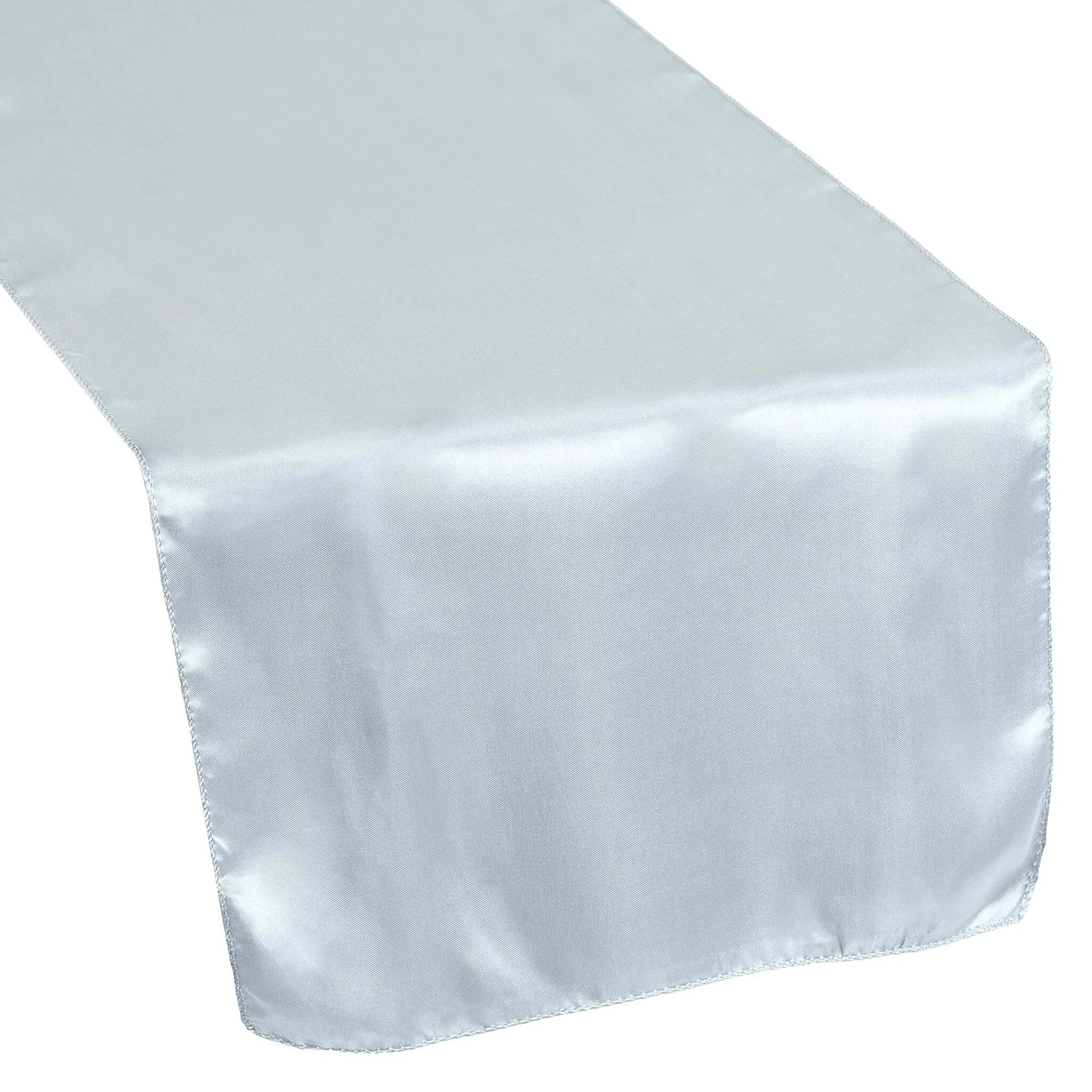 Satin Table Runner - Dusty Blue