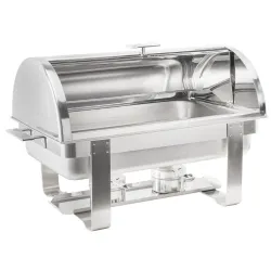 Chafer, Chrome Roll Top 8Qt