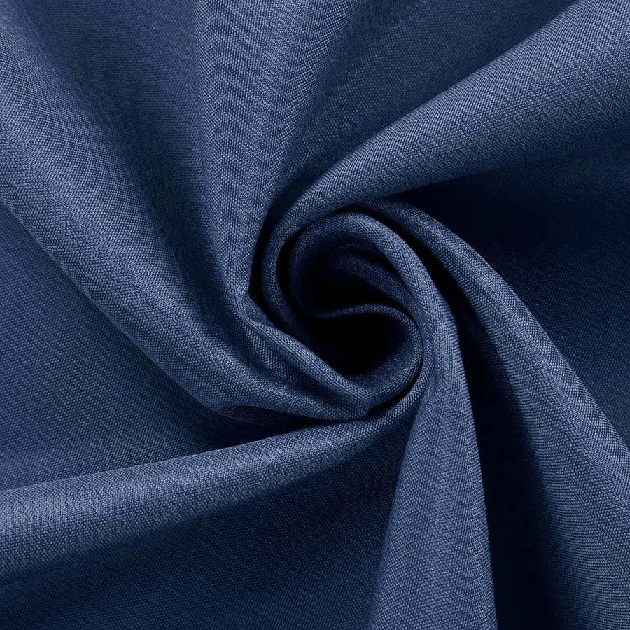 120" DENIM BLUE Round Linen