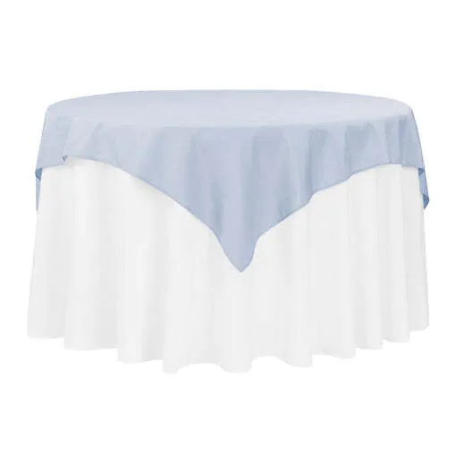 Polyester Square 54" Overlay/Tablecloth - Dusty Blue