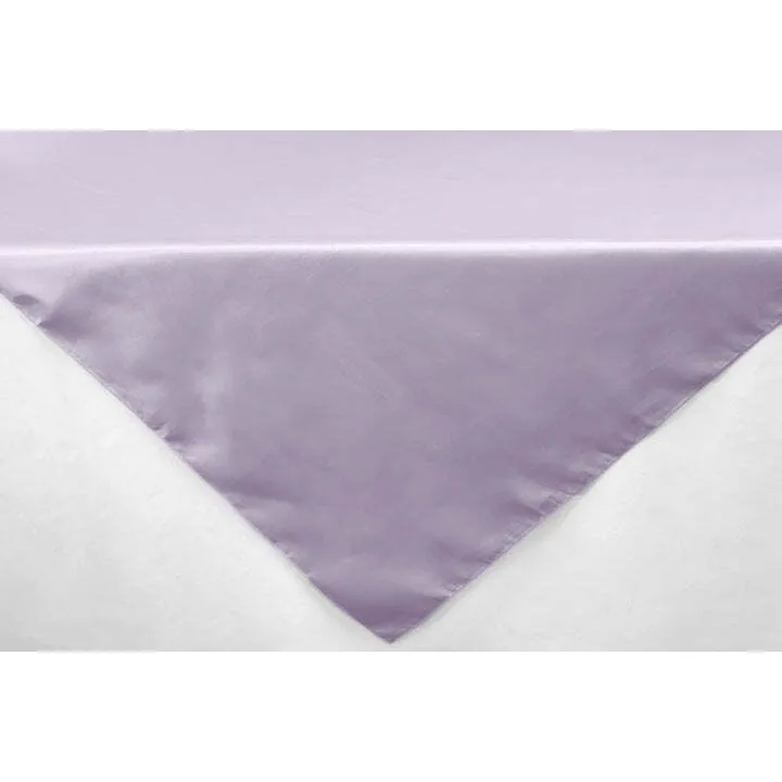 Square 54" Satin Table Overlay - Lavender