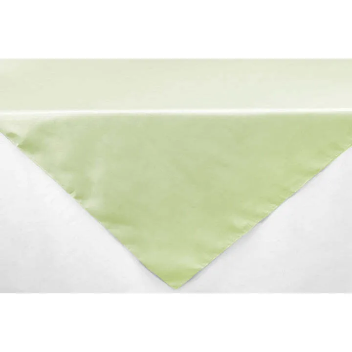 Satin Square 72"x72" Table Overlay - Sage Green