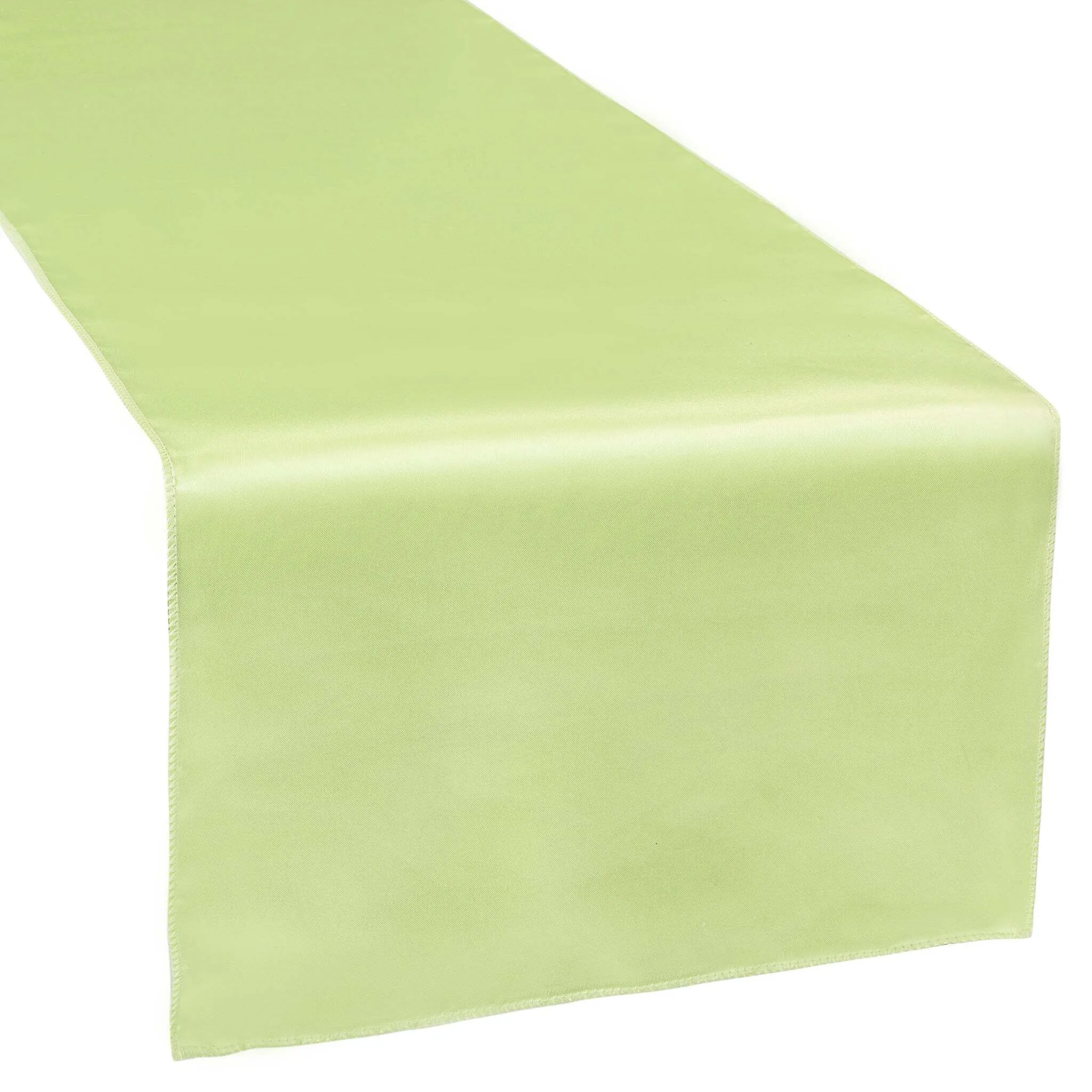 Satin Table Runner - Apple Green