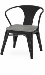 Kids Black Metal Chairs