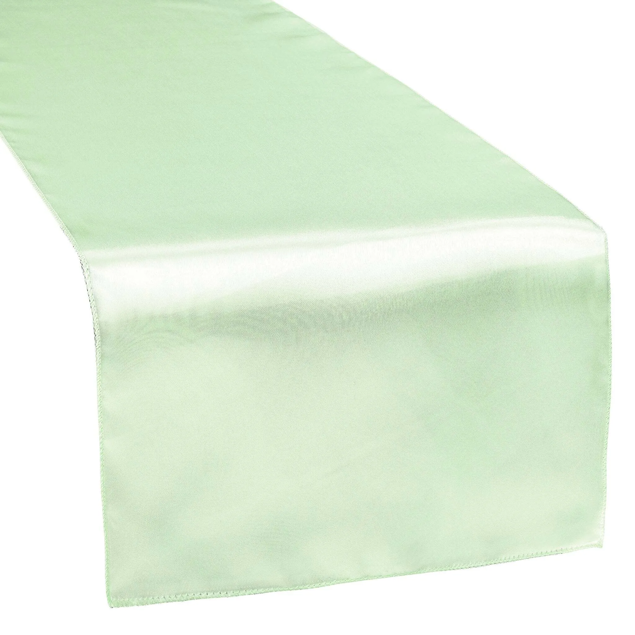 Satin Table Runner - Mint Green