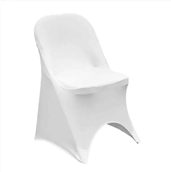 White Adult Spandex Chair Cover