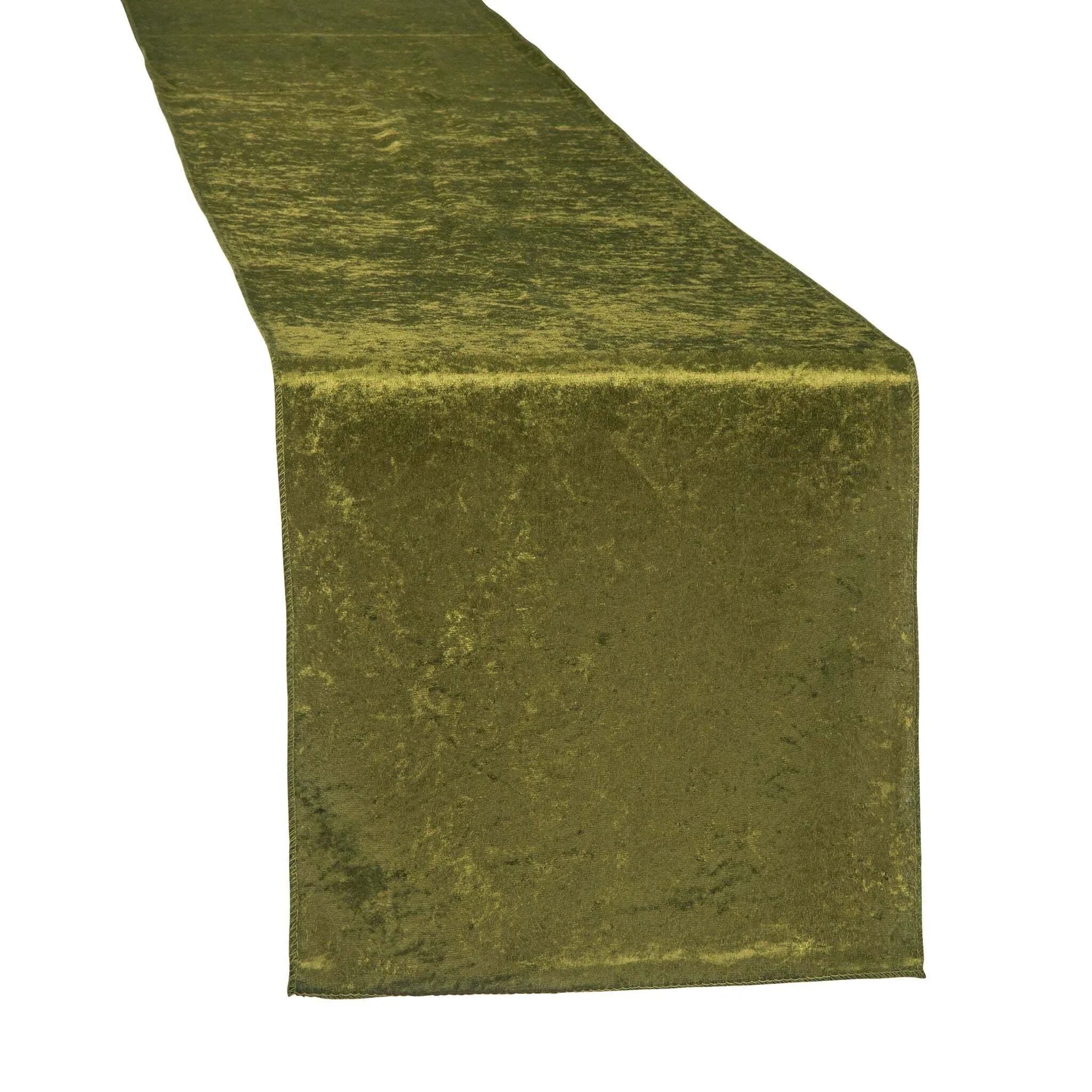 Velvet Table Runner - Olive Green