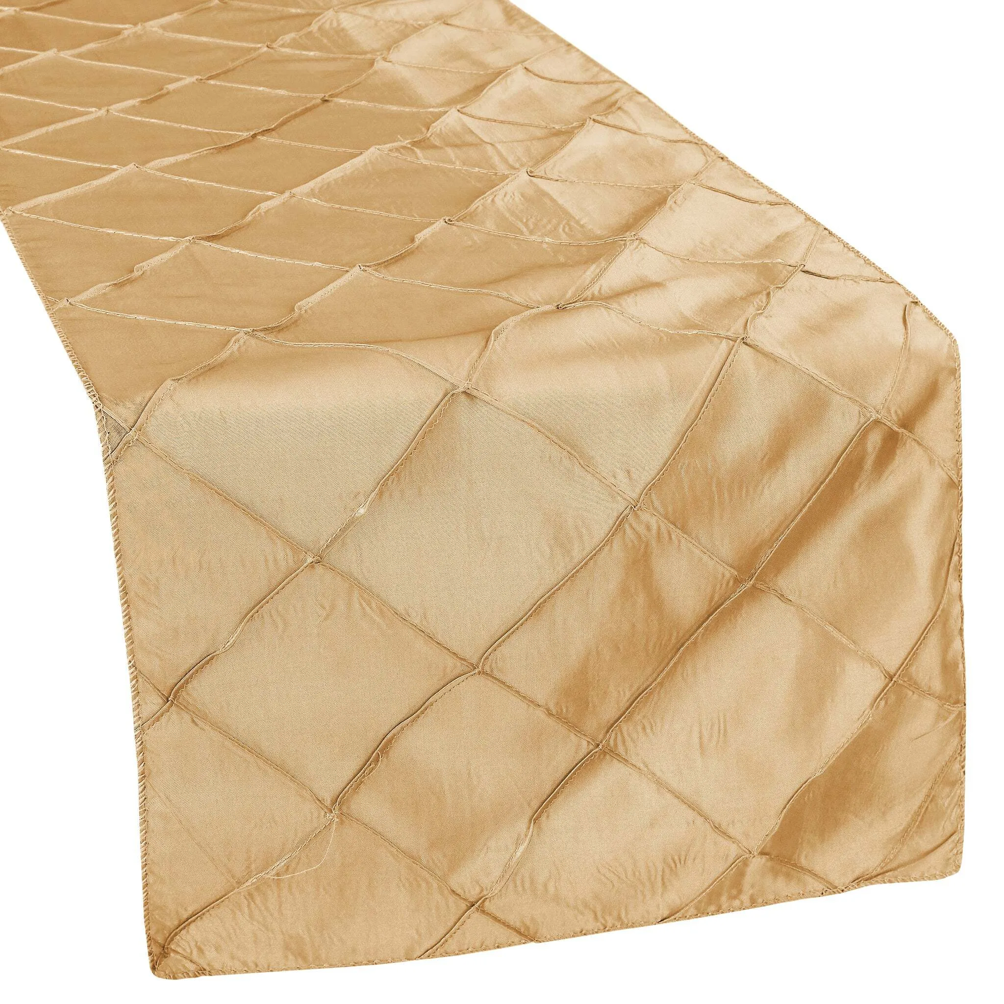 Pintuck Table Runner - Gold