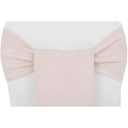Polyester Chair Sash/Tie - Blush