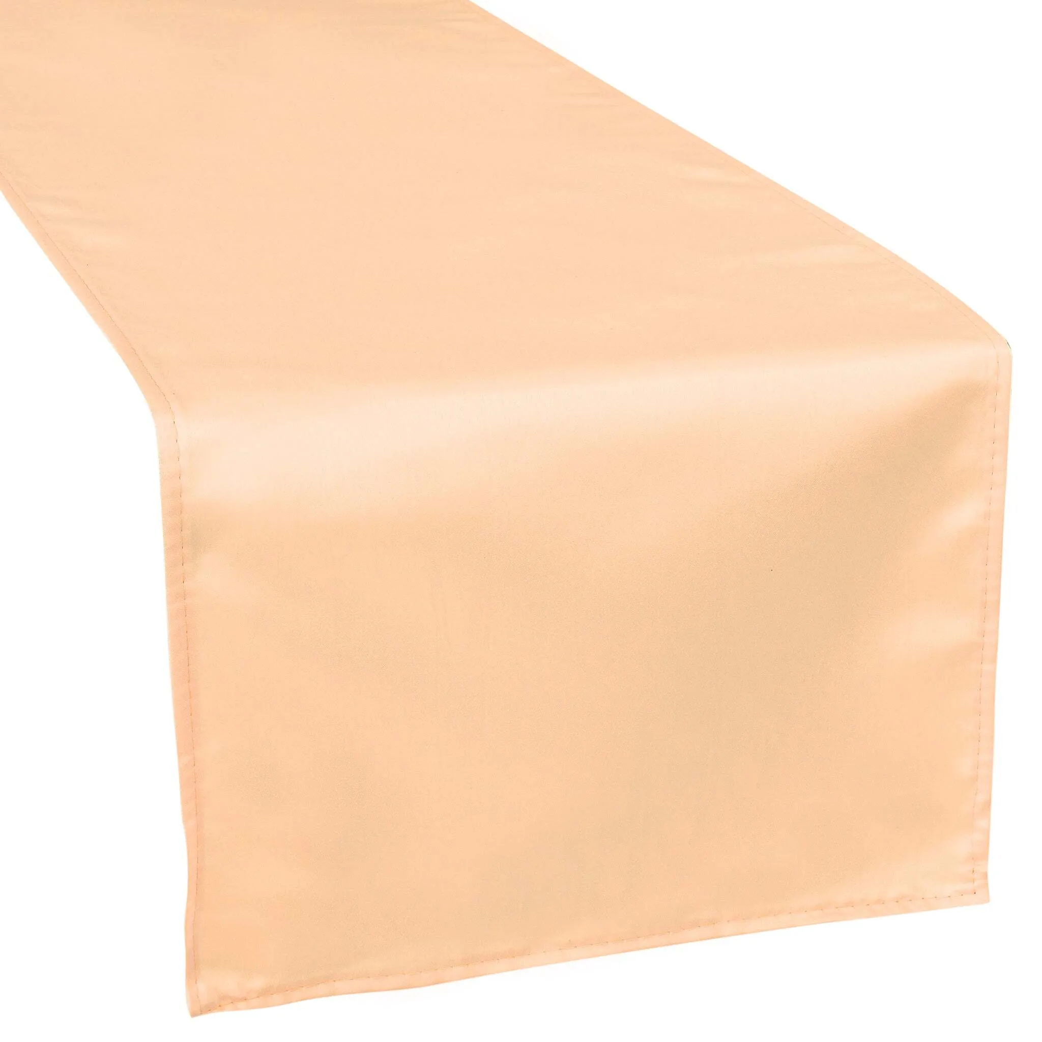 Lamour Satin Table Runner - Peach
